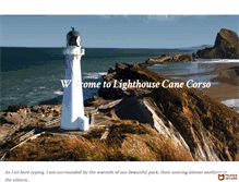 Tablet Screenshot of lighthousecanecorso.com